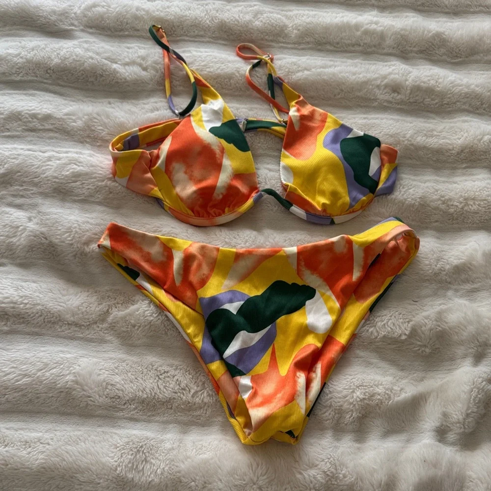 Zaful Multicolor Bikini Set - Picture 2 of 5